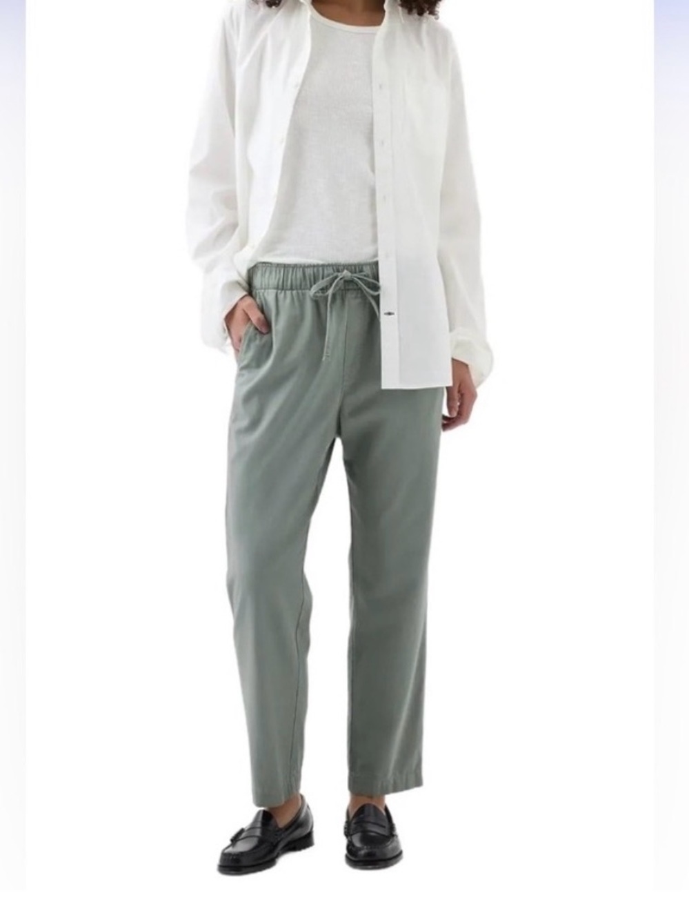 Gap Drawstring Women’s Pants in Sage Green